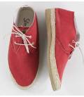 Botin con cordones Blucher Circe Rojo