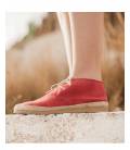 Botin con cordones Blucher Circe Rojo