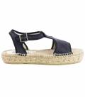 Espadrille Platform Sandals Luna Deep Blue