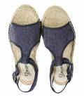 Espadrille Platform Sandals Luna Deep Blue