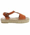 Sandalias Esparto Doble Suela Luna Calabaza